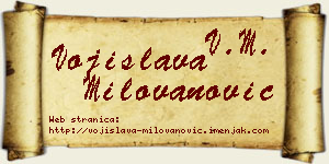 Vojislava Milovanović vizit kartica